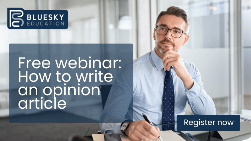 webinar How to write an opinion article